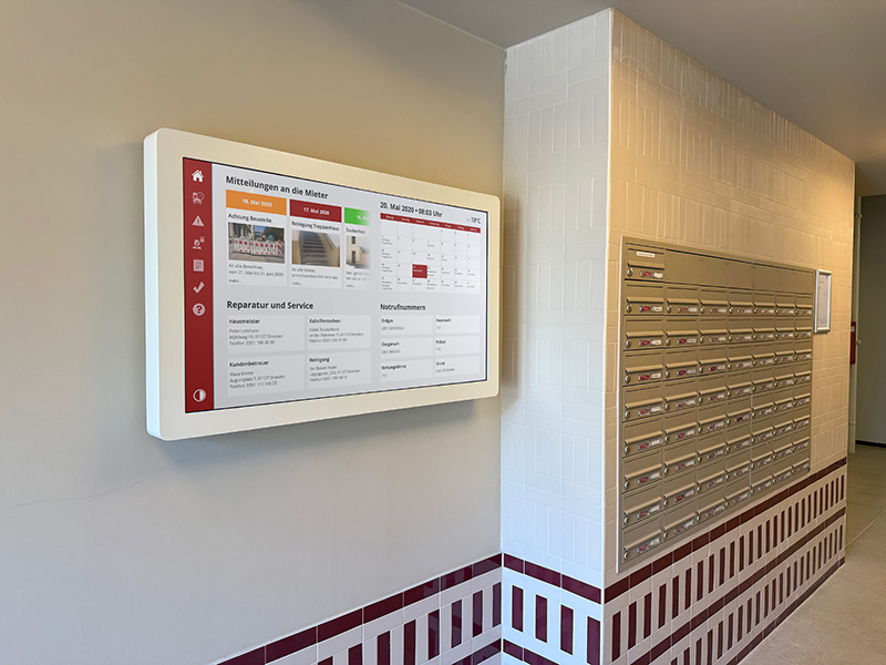 Digitaler Hausaushang, digitale Pinwand mit Hausaushängen - Digitale Aushänge sekundenschnell und pünktlich verteilen
